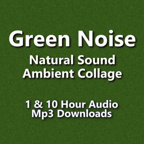 A graphic for Green Noise, showing the title on a green textured background.