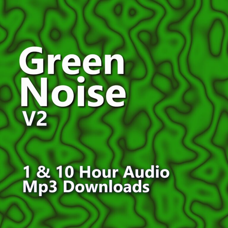 A graphic for Green Noise V2, with a green swirly pattern and text about the 2025 Edition.