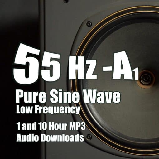 55 Hertz Sine Wave Low Bass