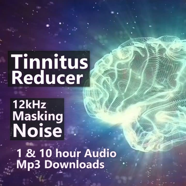 Tinnitus Reducer 12 kHz Masking Noise 1 and 10 Hour Audio Downloads MP3 for High Frequency Tinnitus Relief