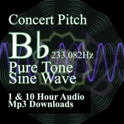 Pure Sine Wave B Flat for Tuning