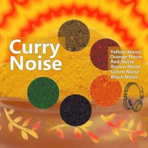 Curry Noise Blend Yellow Orange Red Brown Green Black 1 and 10 Hour Audio Downloads MP3