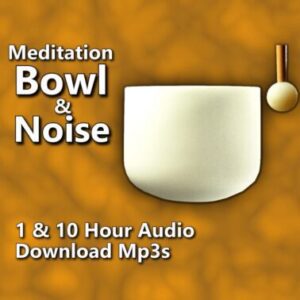 Meditation Bowl F with Pink and Orange Noise Blend 1 and 10 Hour Audio Downloads MP3