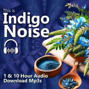 Indigo Noise Ambience 1 and 10 Hour Audio Downloads MP3 Custom Blend of Blue Red Green Noise
