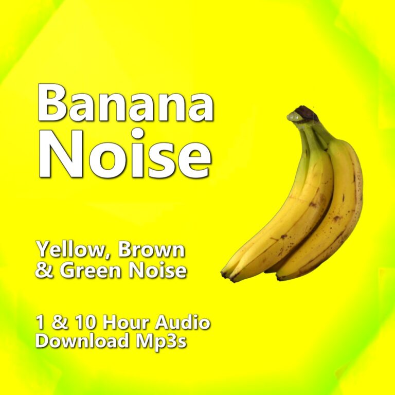 A graphic for "Banana Noise," showing a bunch of yellow bananas against a bright yellow background.