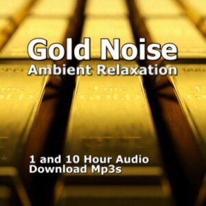 A graphic for "Gold Noise," showing a pile of gold bars in the background.
