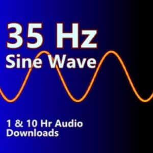 35 Hz Sine Wave 1 and 10 Hour Audio Downloads MP3 for Deep Bass Testing