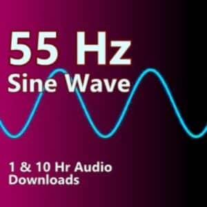 55 Hz Sine Wave 1 and 10 Hour Audio Downloads MP3 for A1 Bass Note Listening